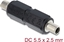 Изображение Delock DC Barrel Jack Adapter DC 5.5 x 2.5 mm female to female with thread straight