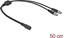 Attēls no Delock DC Splitter Cable 5.5 x 2.1 mm 1 x female to 2 x male screwable