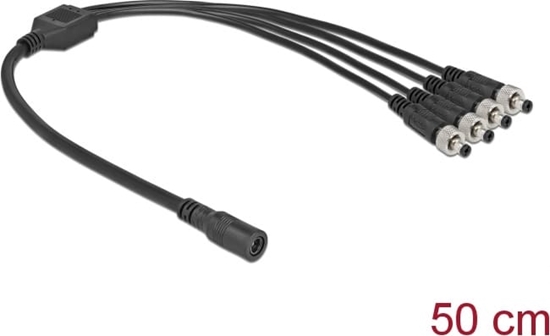 Изображение Delock DC Splitter Cable 5.5 x 2.1 mm 1 x female to 4 x male screwable