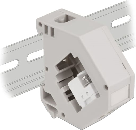 Изображение Delock DIN rail Adapter with Keystone IEC female to terminal block