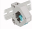 Picture of Delock DIN rail Adapter with Keystone LC Duplex female to LC Duplex female aqua
