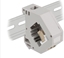 Picture of Delock DIN rail Adapter with Keystone LC Duplex female to LC Duplex female beige