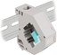 Изображение Delock DIN rail Adapter with Keystone SC Simplex female to SC Simplex female aqua