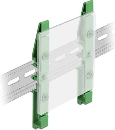 Изображение Delock DIN rail clip for PCB 122 mm 4 pieces