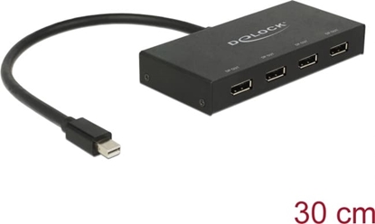 Изображение Delock DisplayPort 1.2 Splitter 1 x mini DisplayPort in > 4 x DisplayPort out 4K