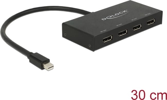 Изображение Delock DisplayPort 1.2 Splitter 1 x mini DisplayPort in > 4 x DisplayPort out 4K
