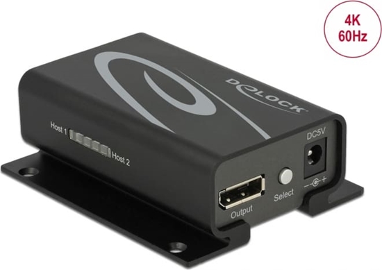 Изображение Delock DisplayPort 1.2 Switch 2 x DisplayPort in > 1 x DisplayPort out 4K