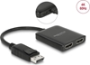 Изображение Delock DisplayPort 1.4 Splitter 1 x DisplayPort to 2 x HDMI MST
