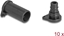Picture of Delock DL4 Dust Cover for male and female connector, silicone, 2-parts, black 10 pcs set