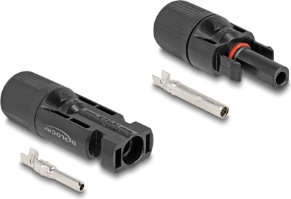 Изображение Delock DL4 Solar Connectors for cables for crimping, male and female, black 2 pcs