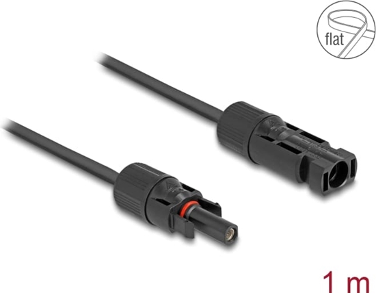 Изображение Delock DL4 Solar Flat Cable male to female 1 m black