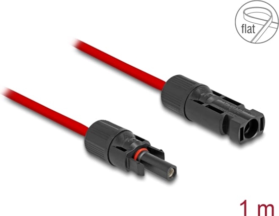 Изображение Delock DL4 Solar Flat Cable male to female 1 m red