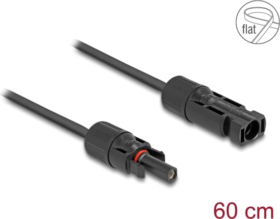 Изображение Delock DL4 Solar Flat Cable male to female 60 cm black