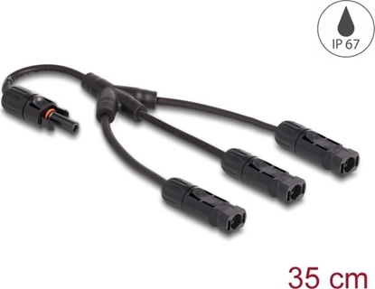 Изображение Delock DL4 Solar Splitter Cable 1 x female to 3 x male 35 cm black