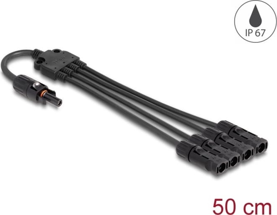Изображение Delock DL4 Solar Splitter Cable 1 x female to 4 x male 50 cm black