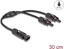 Attēls no Delock DL4 Solar Splitter Cable 1 x male to 2 x female 30 cm black