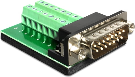 Изображение Delock D-Sub 15 pin Gameport male > Terminal block
