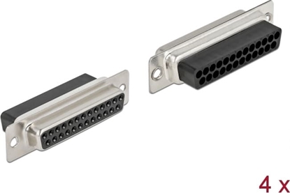 Изображение Delock D-Sub 25 pin crimp female, metal, 4 pieces