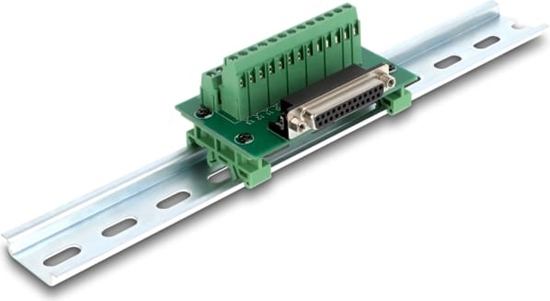 Изображение Delock D-Sub 25 pin female to Terminal Block for DIN rail