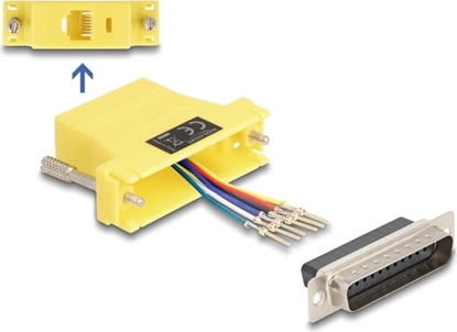 Изображение Delock D-Sub 25 pin male to RJ12 female Assembly Kit yellow