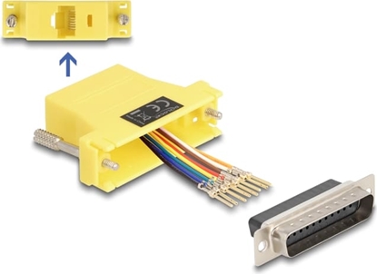 Изображение Delock D-Sub 25 pin male to RJ45 female Assembly Kit yellow