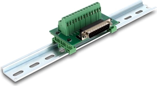 Изображение Delock D-Sub 25 pin male to Terminal Block for DIN rail