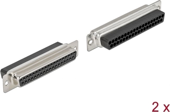Изображение Delock D-Sub 37 pin crimp female, metal, 2 pieces