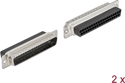 Изображение Delock D-Sub 37 pin crimp male, metal, 2 pieces