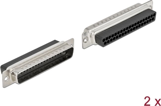 Изображение Delock D-Sub 37 pin crimp male, metal, 2 pieces