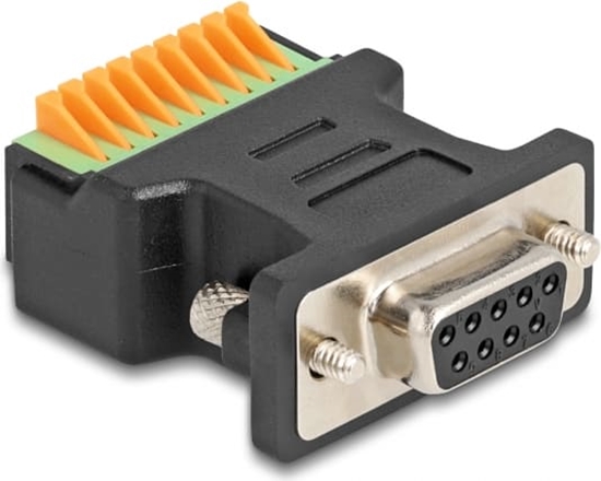 Изображение Delock D-Sub 9 female to Terminal Block Adapter with push-button