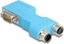 Picture of Delock D-Sub 9 male and female to M12 male and female A-coded 5 pin CAN bus splitter 90° blue