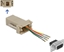 Picture of Delock D-Sub 9 pin female to RJ11/RJ14 6P/4C female Assembly Kit