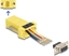 Picture of Delock D-Sub 9 pin female to RJ45 female Assembly Kit yellow