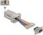 Picture of Delock D-Sub 9 pin female to RJ50 female Assembly Kit grey
