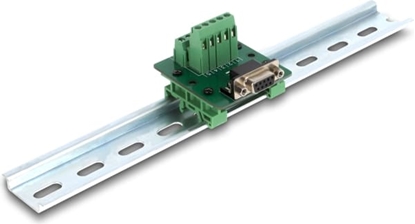 Изображение Delock D-Sub 9 pin female to Terminal Block for DIN rail