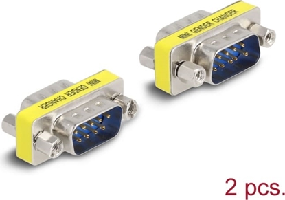 Изображение Delock D-Sub 9 pin Gender Changer male to male (nuts) 2 pieces