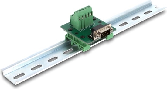 Изображение Delock D-Sub 9 pin male to Terminal Block for DIN rail