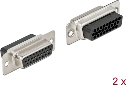 Изображение Delock D-Sub HD 26 pin crimp female, metal, 2 pieces