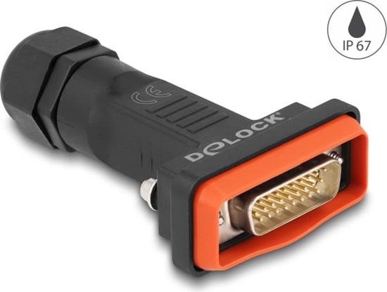 Изображение Delock D-Sub HD 26 pin male with housing IP67 waterproof