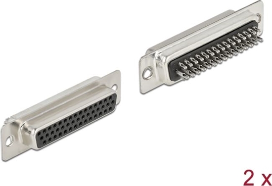 Picture of Delock D-Sub HD 44 pin female metal solder version 2 pieces