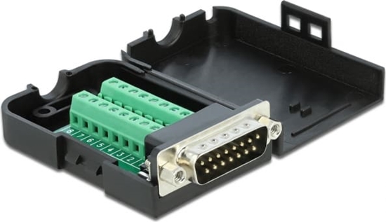 Изображение Delock D-Sub15 male to Terminal Block with Enclosure