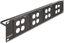 Изображение Delock D-Type 19″ Patch Panel with 4 D-Type plates 86 x 86 mm and 4 ports 2U black
