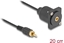 Picture of Delock D-Type Cable RCA male to female black 20 cm
