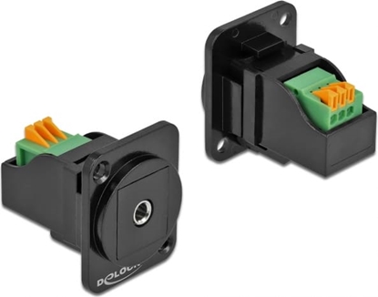 Изображение Delock D-Type Module 3.5 mm 3 pin stereo jack female to terminal block