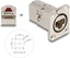 Attēls no Delock D-Type RJ45 built-in connector / coupler Cat.6A STP metal