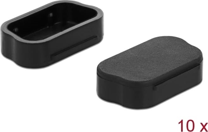 Изображение Delock Dust cover for D-Sub 9 / D-Sub VGA-HD 15 male 10 pieces black