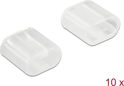 Изображение Delock Dust Cover for Lightning™ male 10 pieces transparent