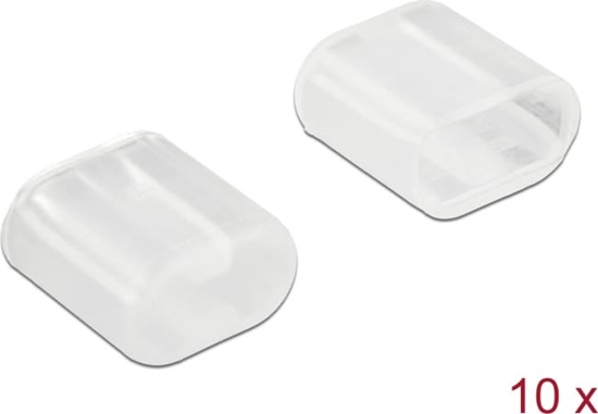 Изображение Delock Dust Cover for Lightning™ male 10 pieces transparent