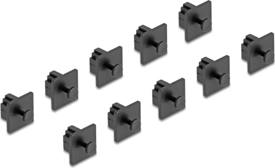 Изображение Delock Dust Cover for RJ10 jack with grip 10 pieces black