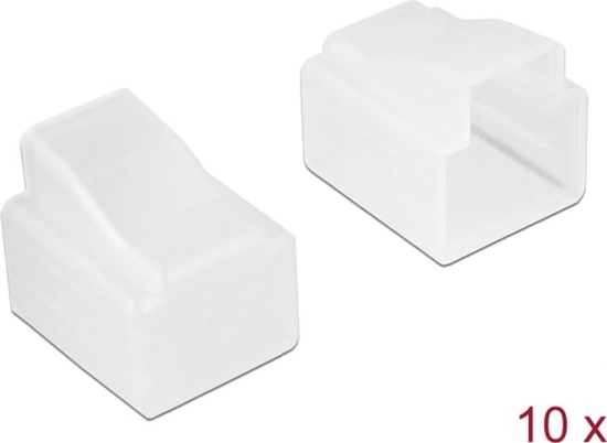 Изображение Delock Dust Cover for RJ11 plug 10 pieces transparent